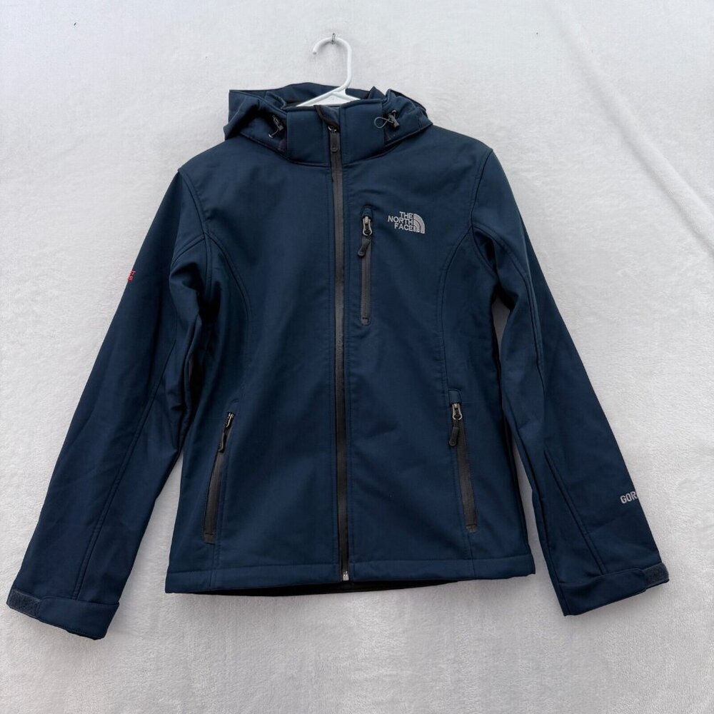 The North Face Jacket Womens L Blue Full Zip Summit Series Gore Tex Softshell
